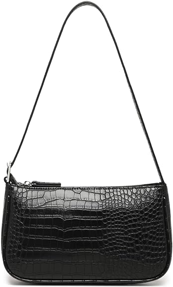 Retro Small Croc Clutch Shoulder Bag