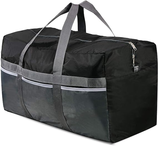 Foldable Waterproof Travel Duffel Bag, Large Capacity Tote