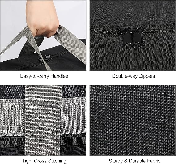 Foldable Waterproof Travel Duffel Bag, Large Capacity Tote