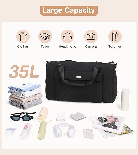 Women’s Gym and Travel Duffel Bag with Wet Pocket