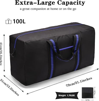 100L Foldable Duffel Bag for Travel and Campin