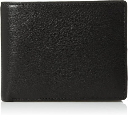 Men's Leather Bifold Wallet with Passcase