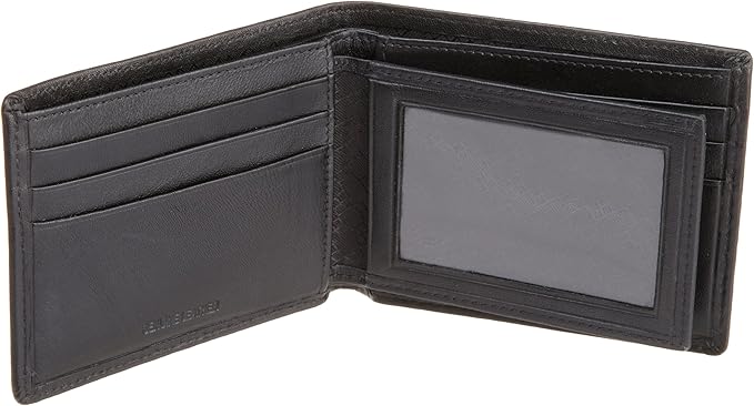Men's Leather Bifold Wallet with Passcase