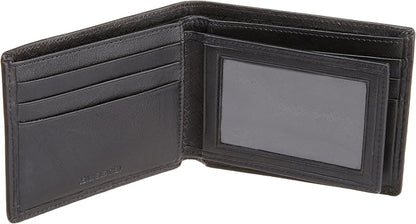 Men's Leather Bifold Wallet with Passcase