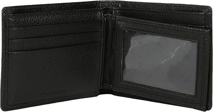 Men's Leather Bifold Wallet with Passcase